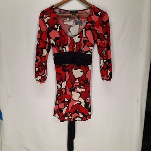 GNW red patterned dress